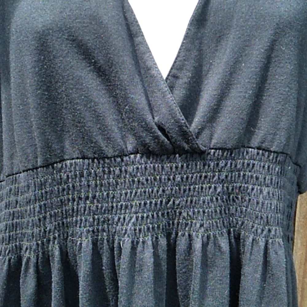 Deep V neck Knit Dress (3X) - Picture 2 of 8